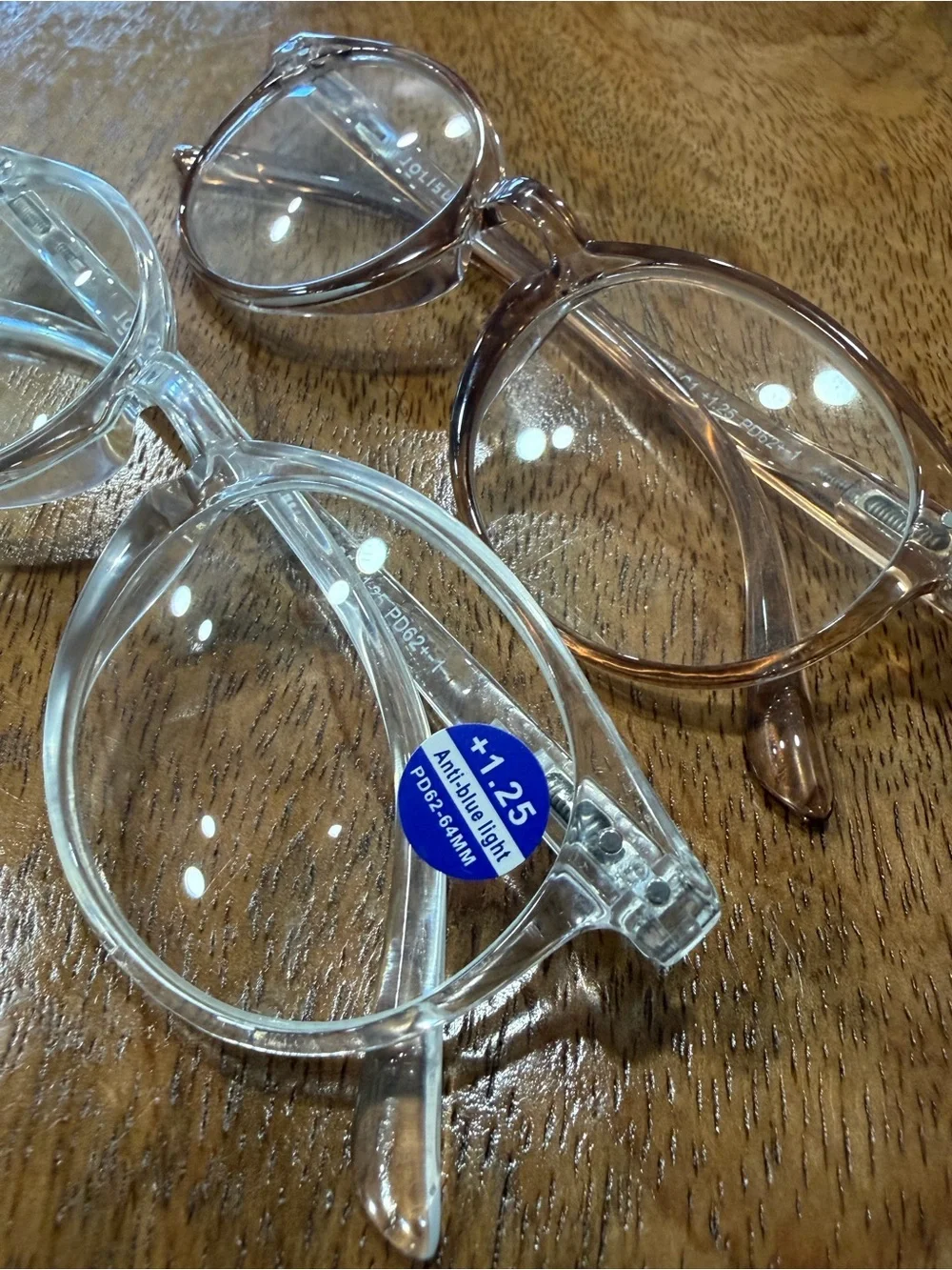 NWT Clear Blue Light Reading glasses, pair of 2.